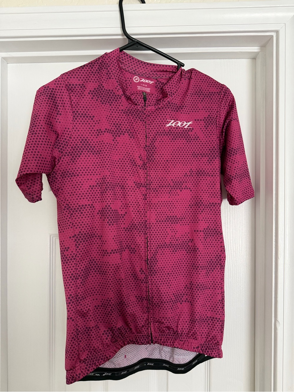 Zoot Women's Cycling Jersey - Magenta Dot Pattern